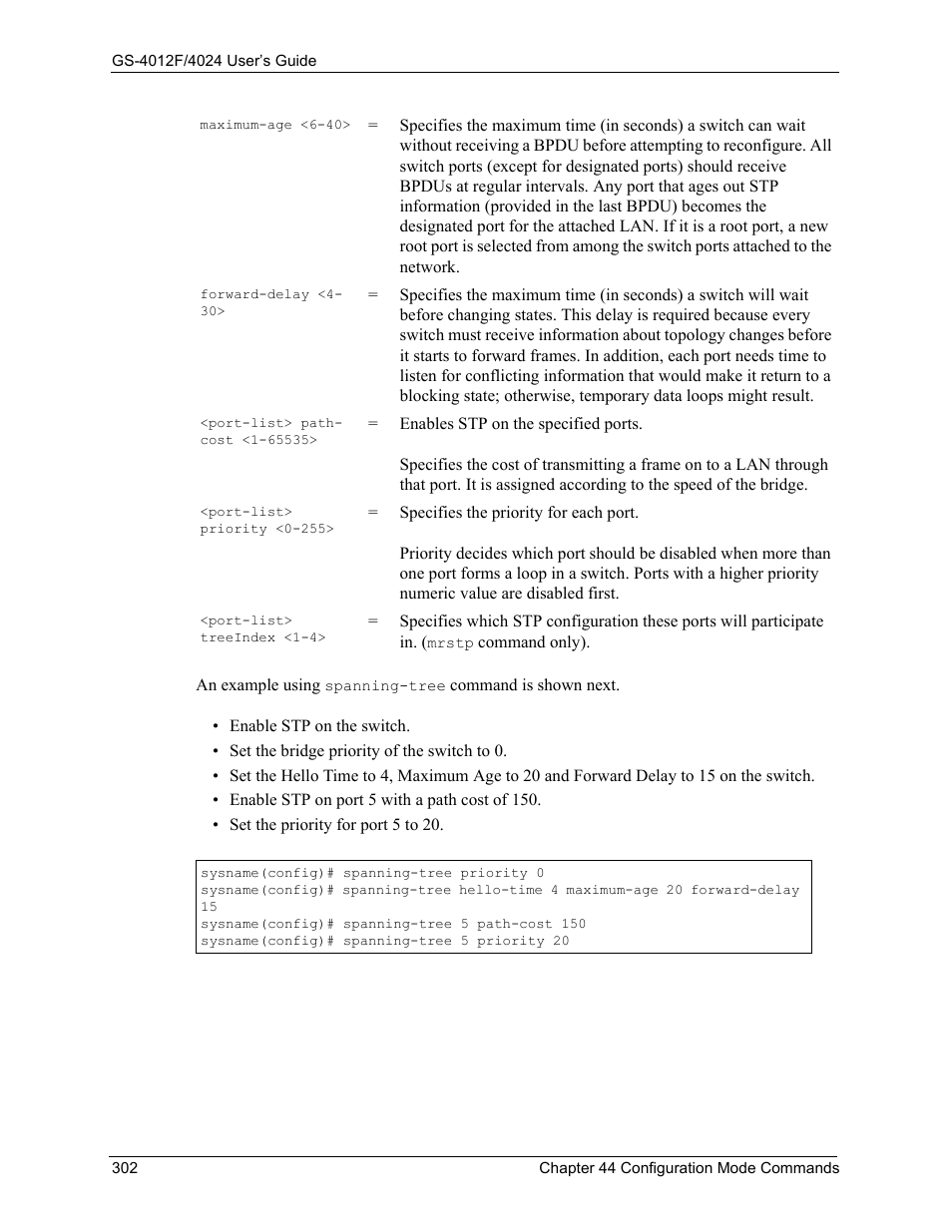 ZyXEL Communications GS-4012F/4024 User Manual | Page 303 / 363