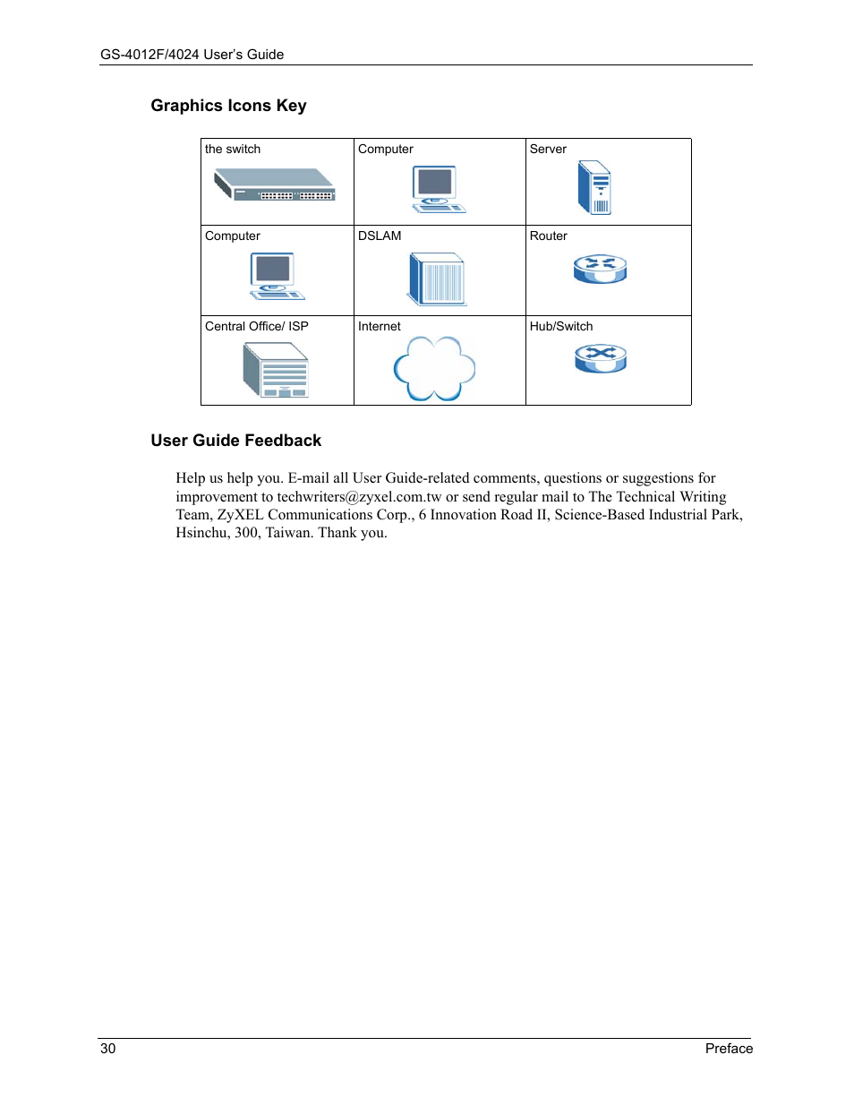 ZyXEL Communications GS-4012F/4024 User Manual | Page 31 / 363