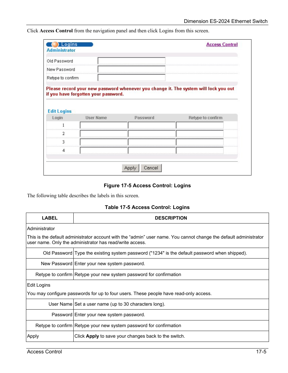 ZyXEL Communications ZyXEL Dimension ES-2024 User Manual | Page 117 / 195