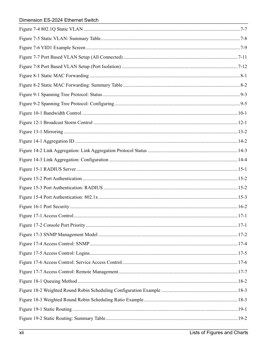 ZyXEL Communications ZyXEL Dimension ES-2024 User Manual | Page 12 / 195