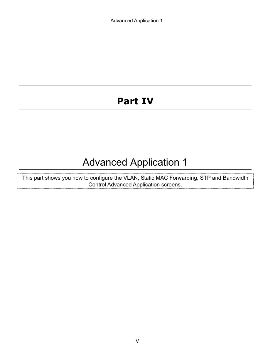 Advanced application 1, Part iv | ZyXEL Communications ZyXEL Dimension ES-2024 User Manual | Page 65 / 195