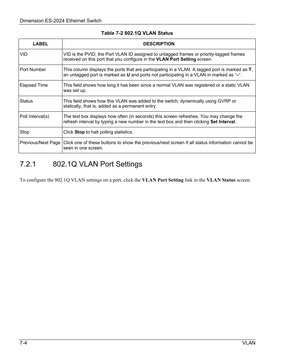 ZyXEL Communications ZyXEL Dimension ES-2024 User Manual | Page 70 / 195