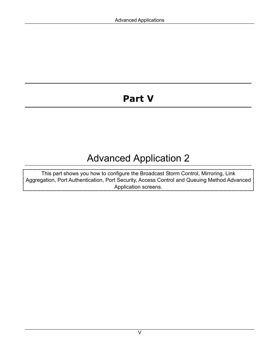 Advanced application 2, Part v | ZyXEL Communications ZyXEL Dimension ES-2024 User Manual | Page 91 / 195