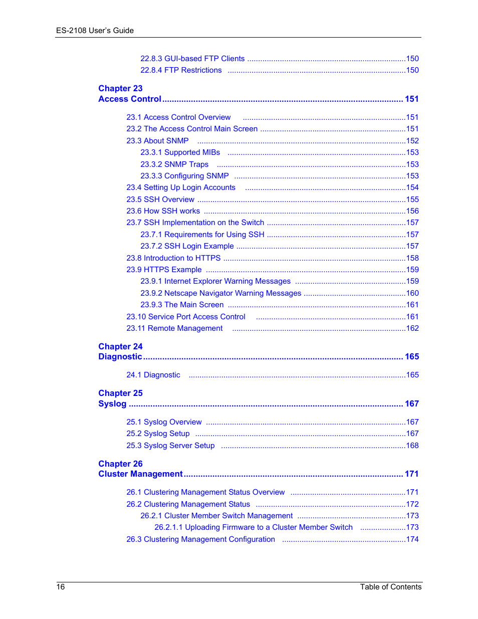 ZyXEL Communications ZyXEL Dimension ES-2108 User Manual | Page 16 / 277