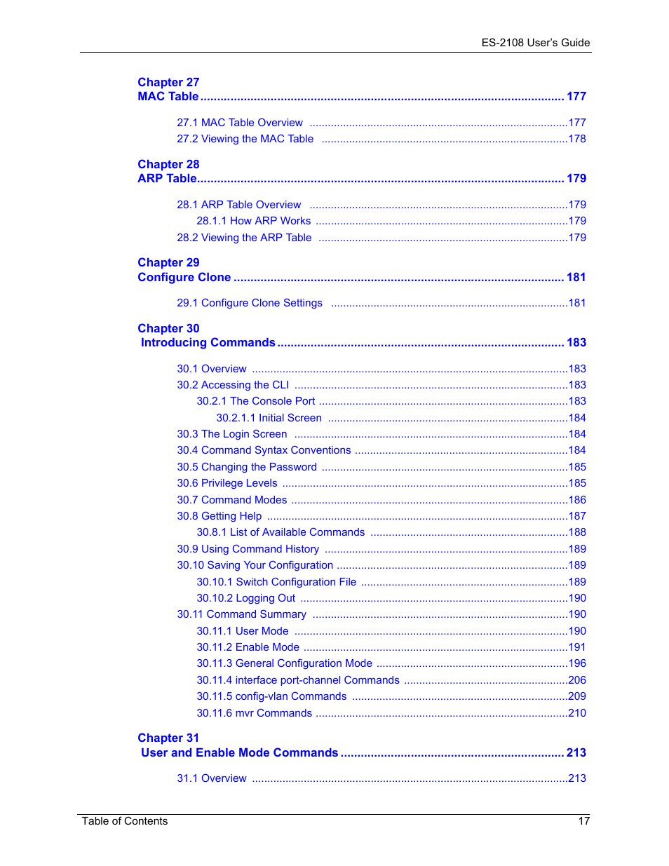 ZyXEL Communications ZyXEL Dimension ES-2108 User Manual | Page 17 / 277