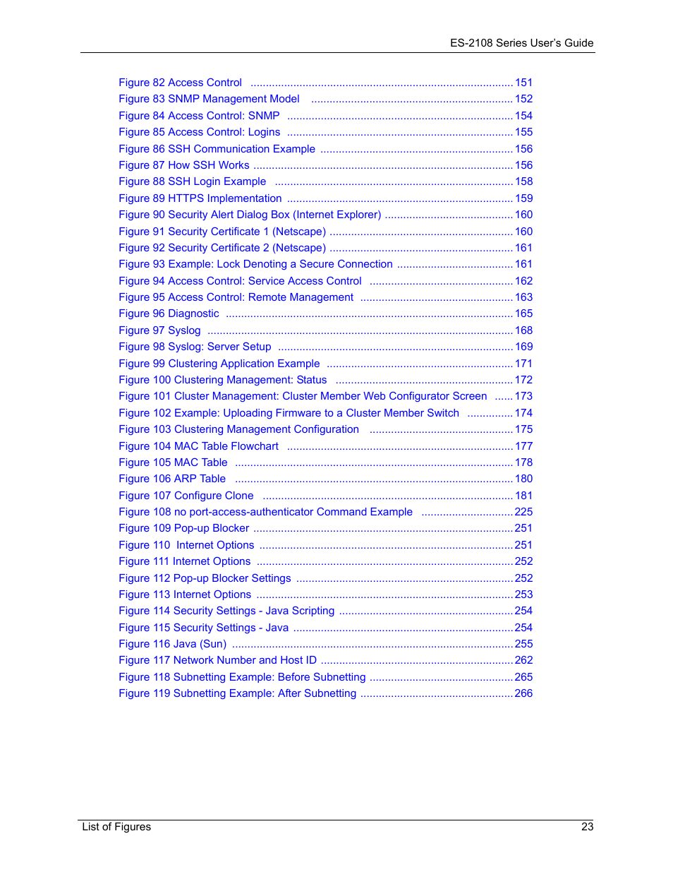 ZyXEL Communications ZyXEL Dimension ES-2108 User Manual | Page 23 / 277
