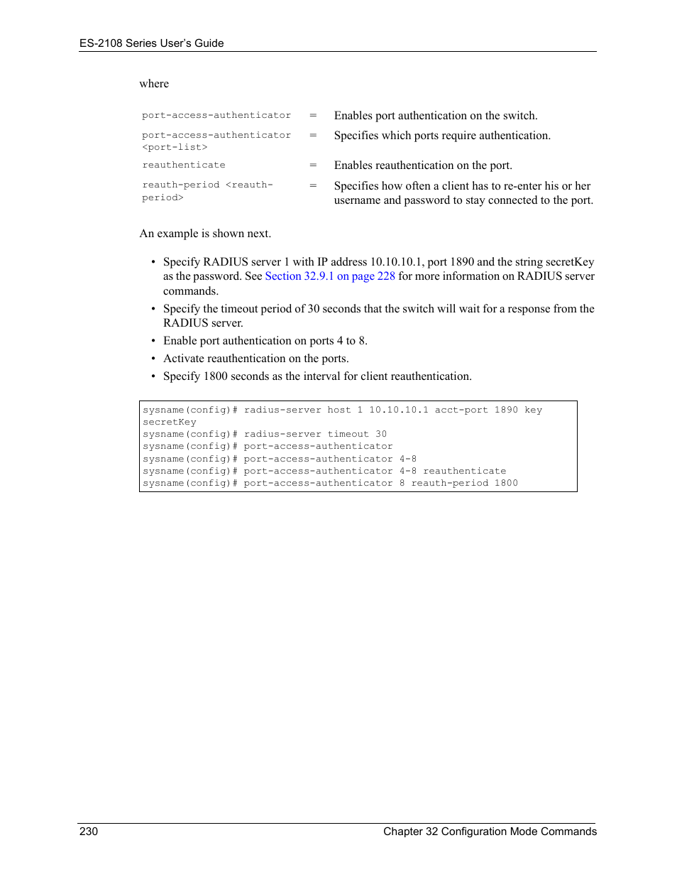 ZyXEL Communications ZyXEL Dimension ES-2108 User Manual | Page 230 / 277