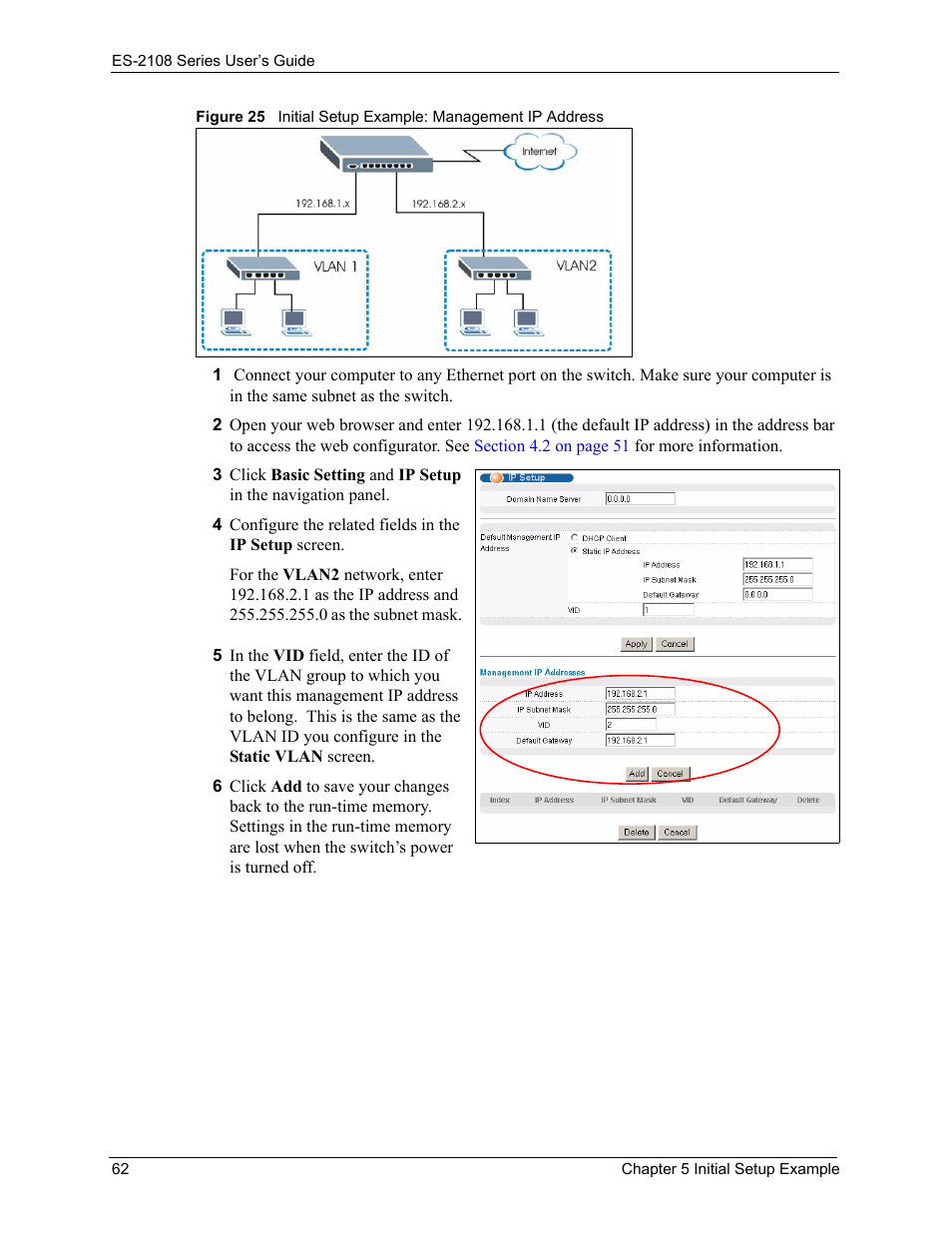 ZyXEL Communications ZyXEL Dimension ES-2108 User Manual | Page 62 / 277