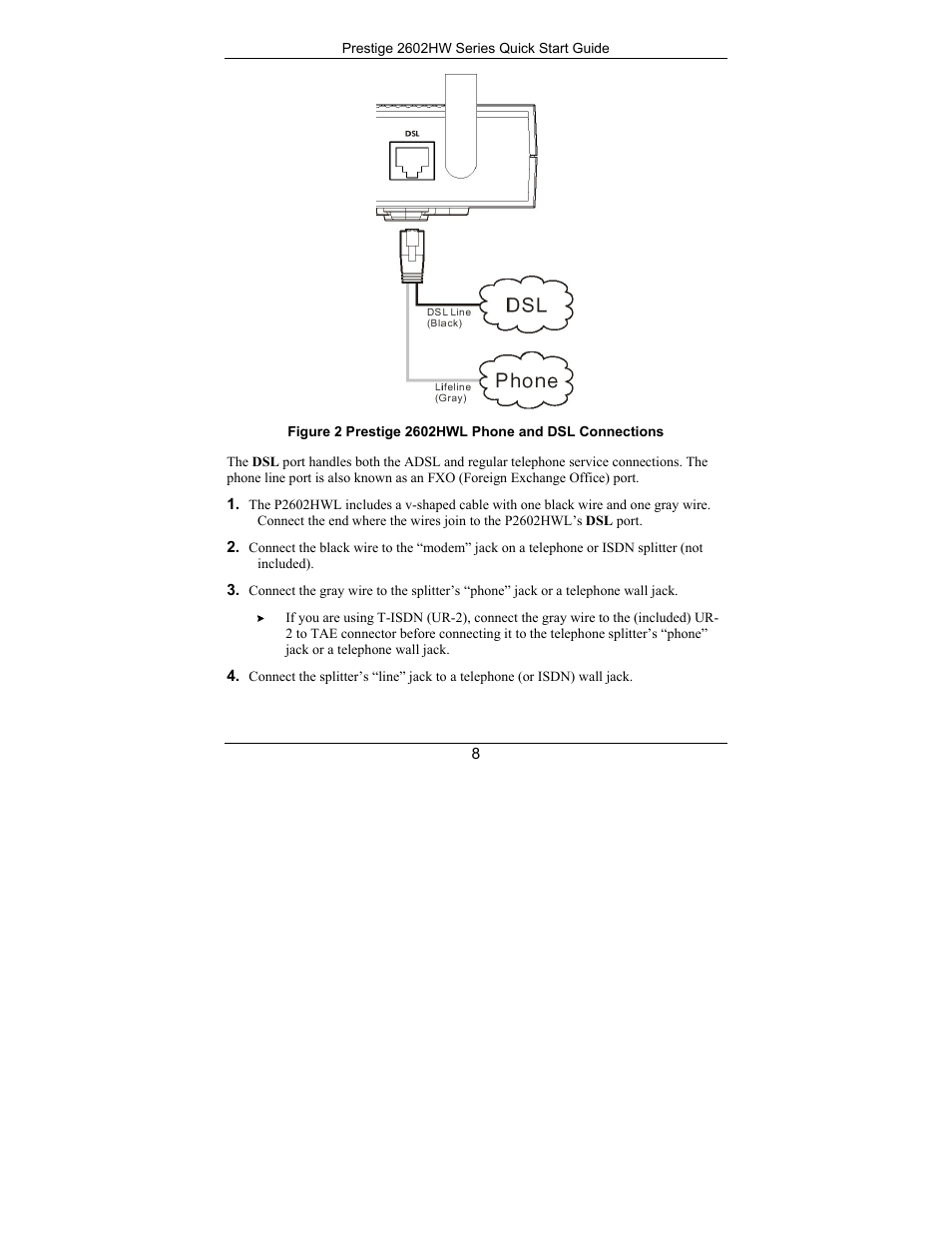 ZyXEL Communications PRESTIGE 2602HW User Manual | Page 8 / 46