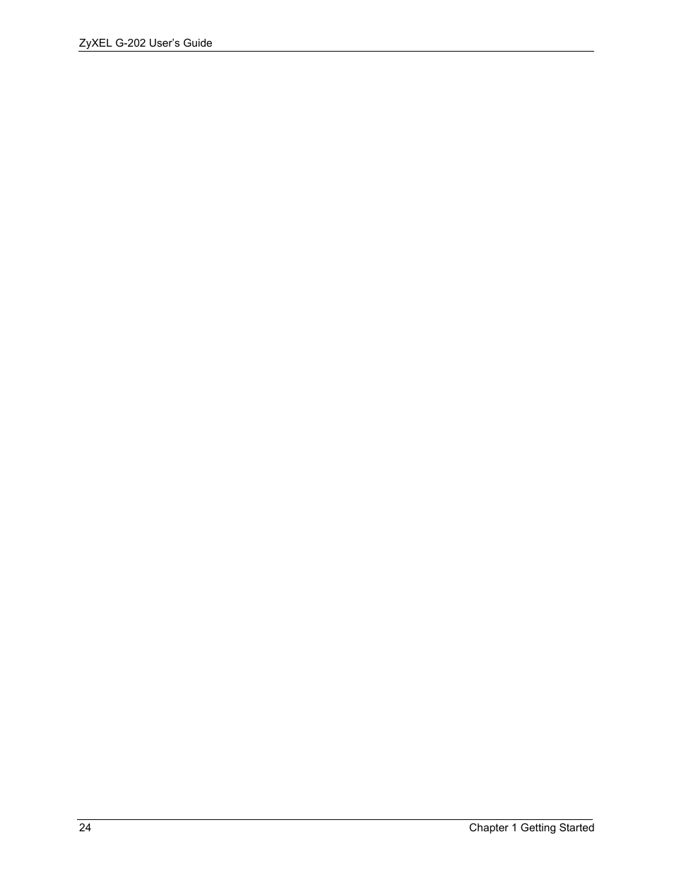 ZyXEL Communications G-202 User Manual | Page 24 / 111