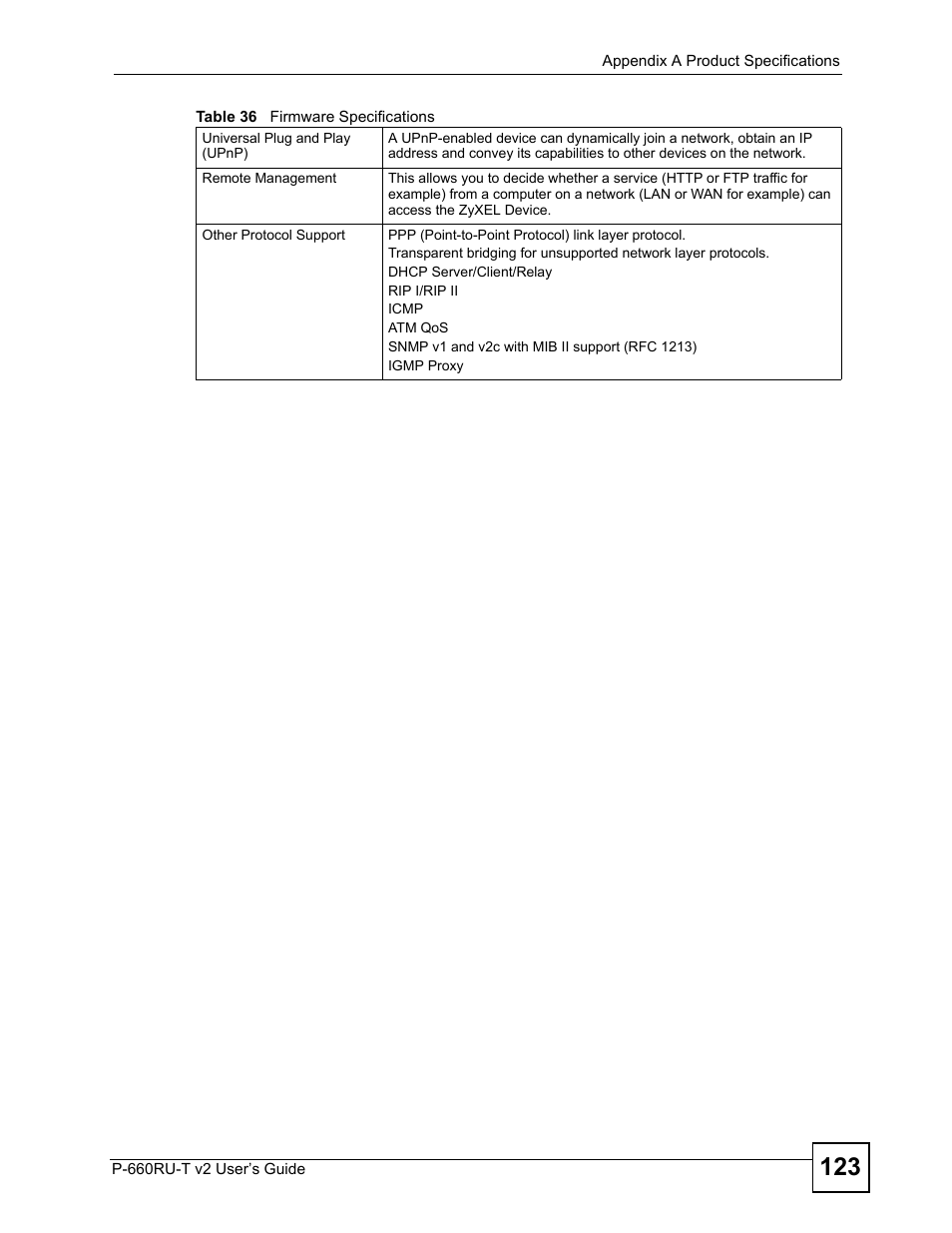 ZyXEL Communications P-660RU-T V2 User Manual | Page 123 / 168
