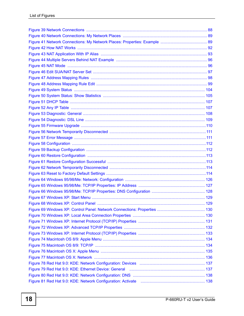 ZyXEL Communications P-660RU-T V2 User Manual | Page 18 / 168