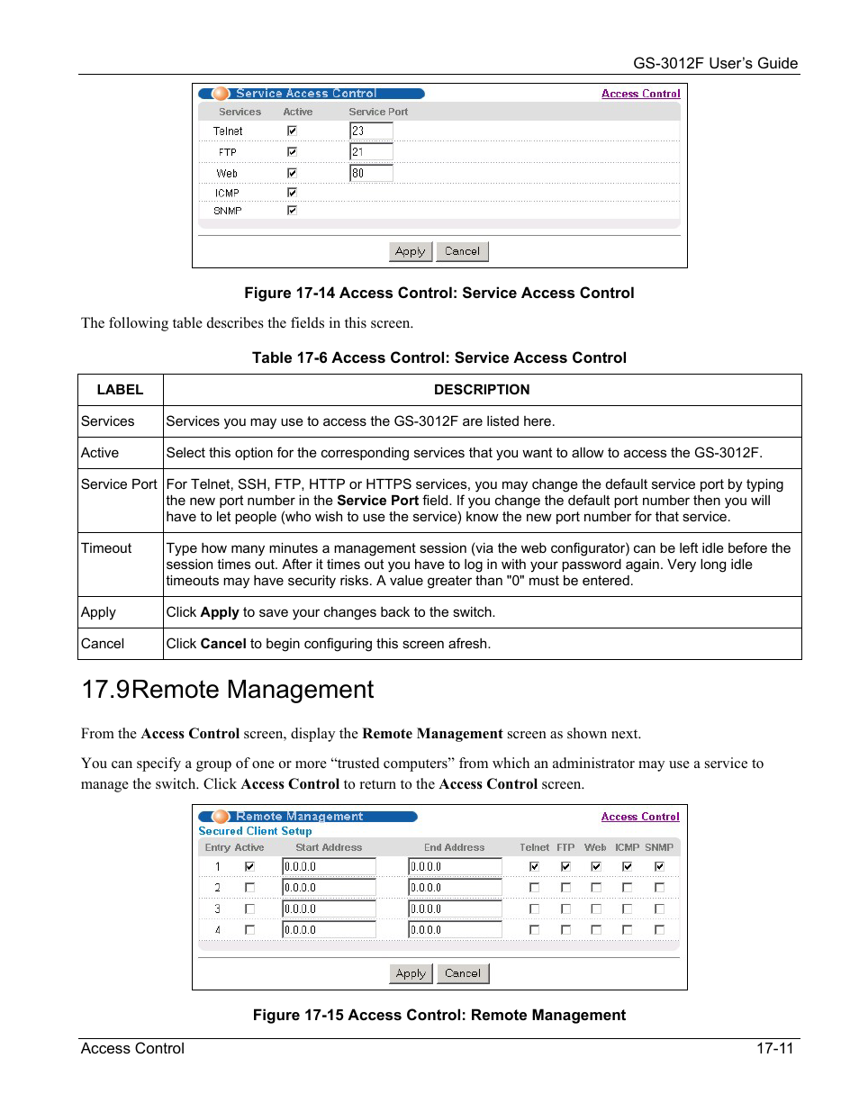 9 remote management | ZyXEL Communications ZyXEL Dimension GS-3012F User Manual | Page 131 / 237