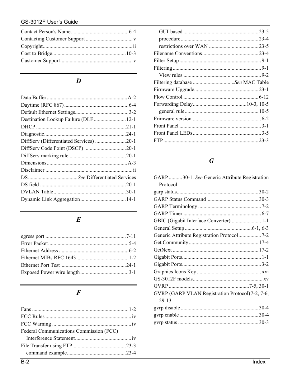 ZyXEL Communications ZyXEL Dimension GS-3012F User Manual | Page 232 / 237