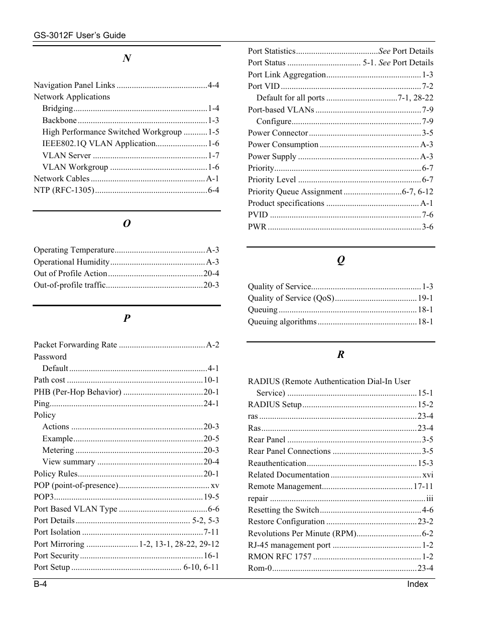 ZyXEL Communications ZyXEL Dimension GS-3012F User Manual | Page 234 / 237