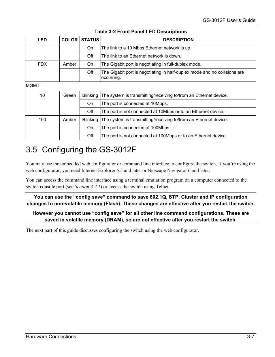 ZyXEL Communications ZyXEL Dimension GS-3012F User Manual | Page 45 / 237
