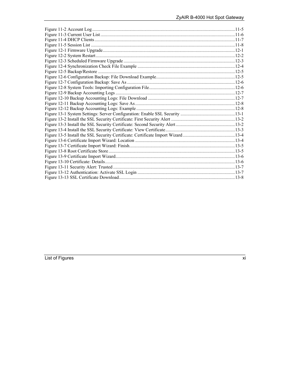 ZyXEL Communications ZyXEL ZyAIR B-4000 User Manual | Page 11 / 161