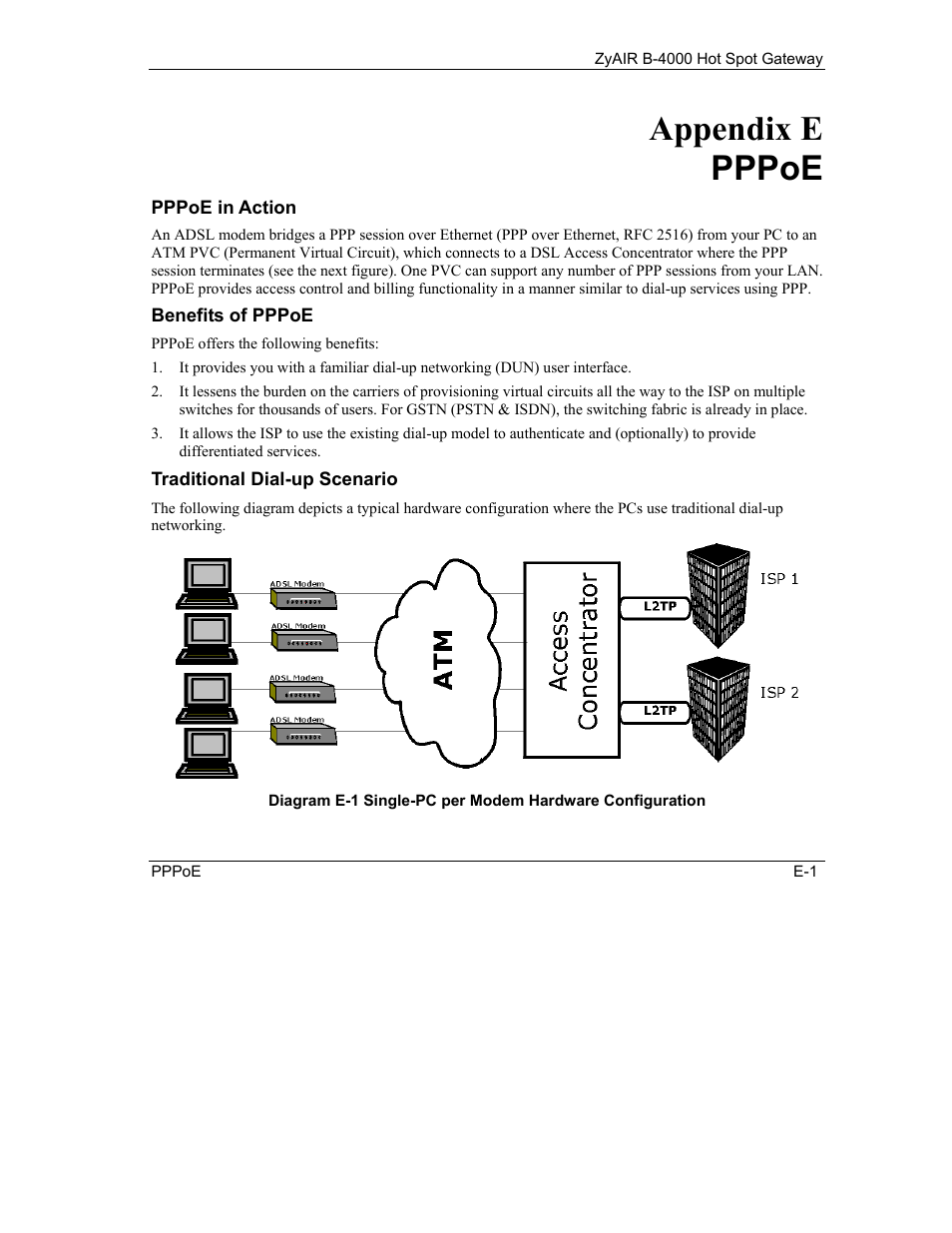 Pppoe, Appendix e pppoe | ZyXEL Communications ZyXEL ZyAIR B-4000 User Manual | Page 139 / 161