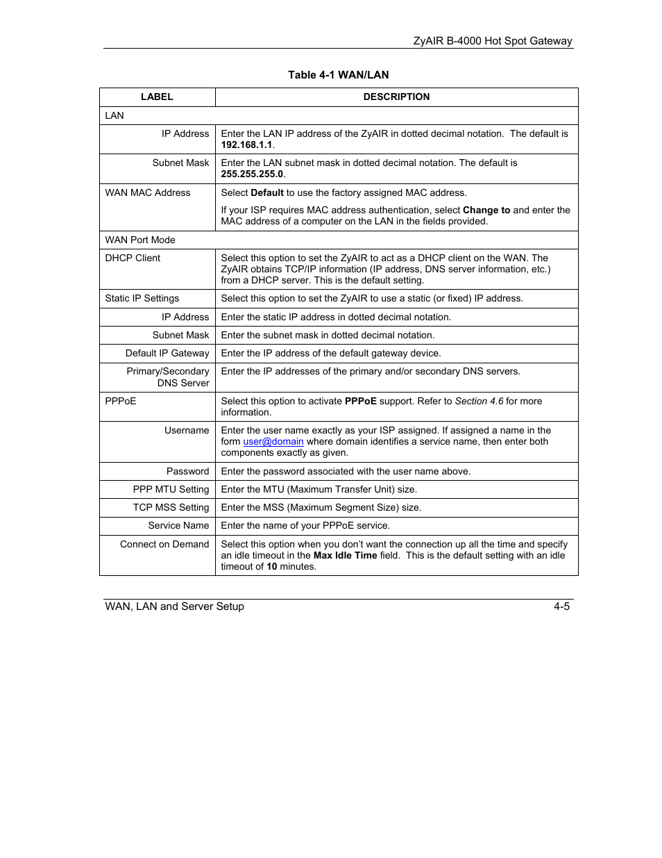 ZyXEL Communications ZyXEL ZyAIR B-4000 User Manual | Page 39 / 161