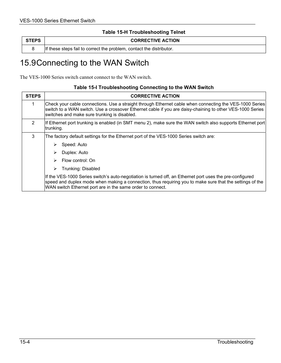 9 connecting to the wan switch | ZyXEL Communications VES-1000 User Manual | Page 142 / 155