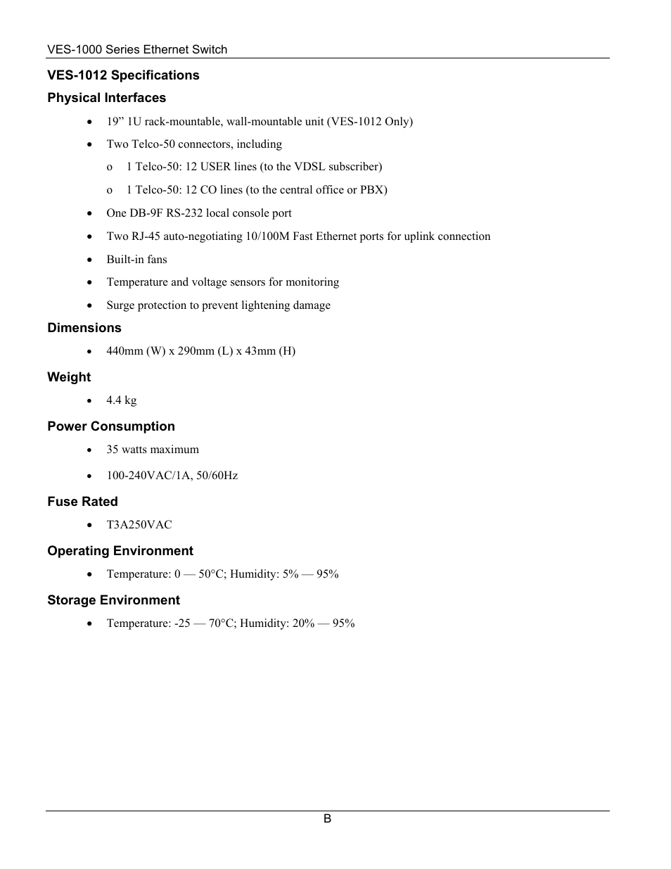 ZyXEL Communications VES-1000 User Manual | Page 146 / 155