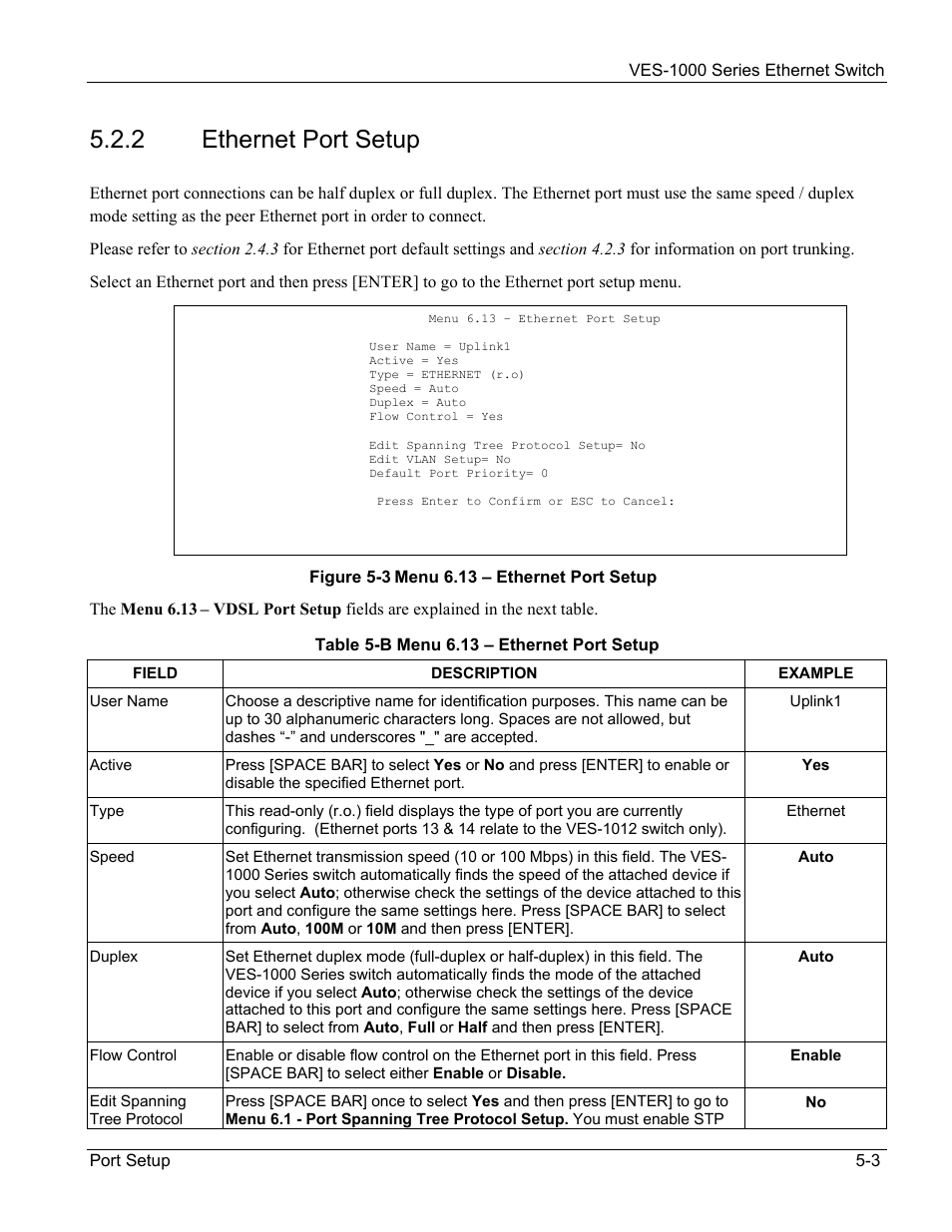 2 ethernet port setup | ZyXEL Communications VES-1000 User Manual | Page 53 / 155