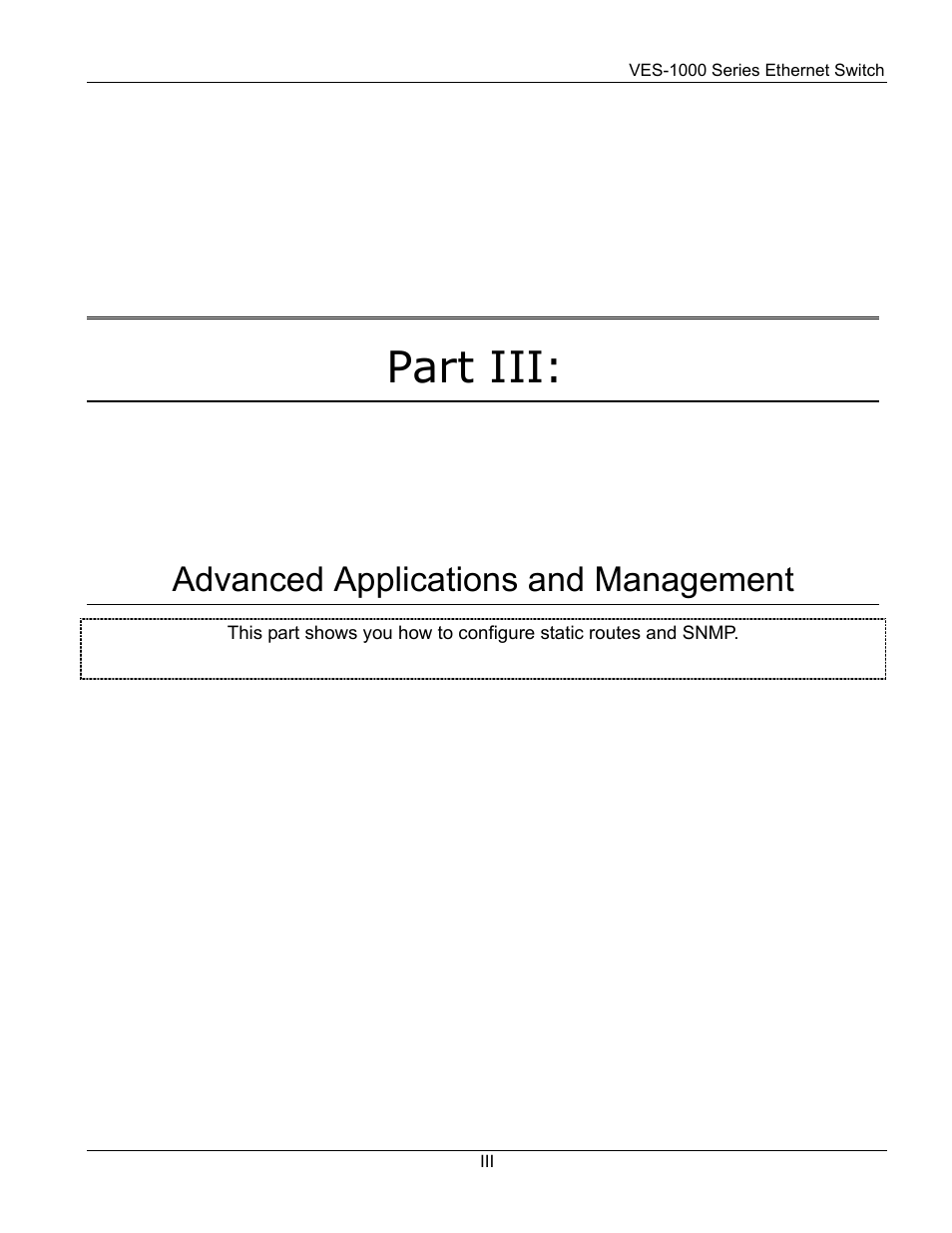 Part iii, Advanced applications and management | ZyXEL Communications VES-1000 User Manual | Page 57 / 155