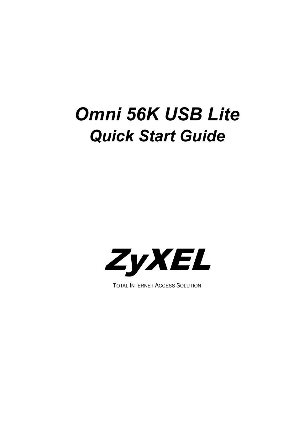ZyXEL Communications Network Device 56K User Manual | 10 pages