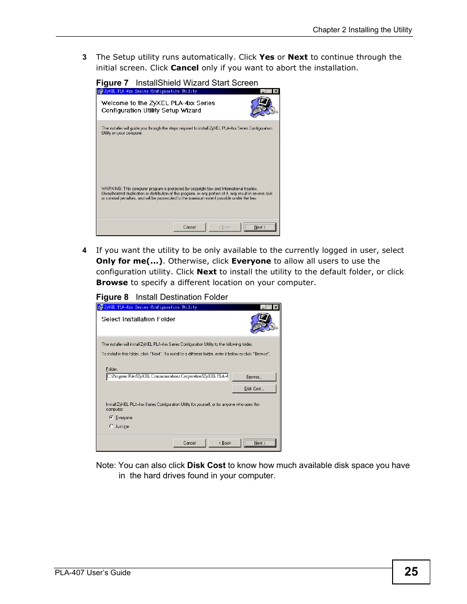 ZyXEL Communications PLA-407 User Manual | Page 25 / 94