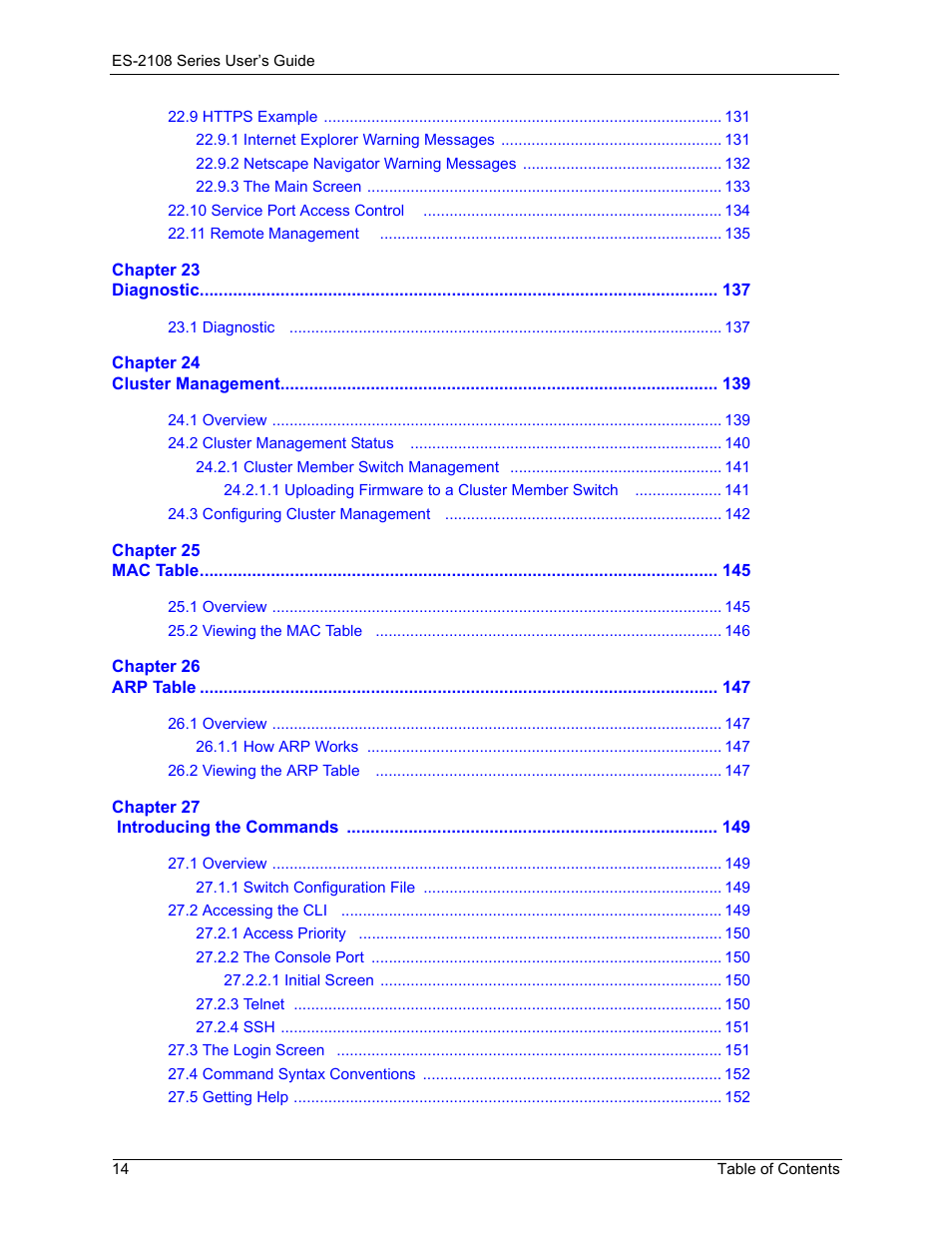 ZyXEL Communications ES-2108 User Manual | Page 14 / 224