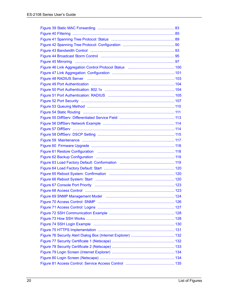 ZyXEL Communications ES-2108 User Manual | Page 20 / 224