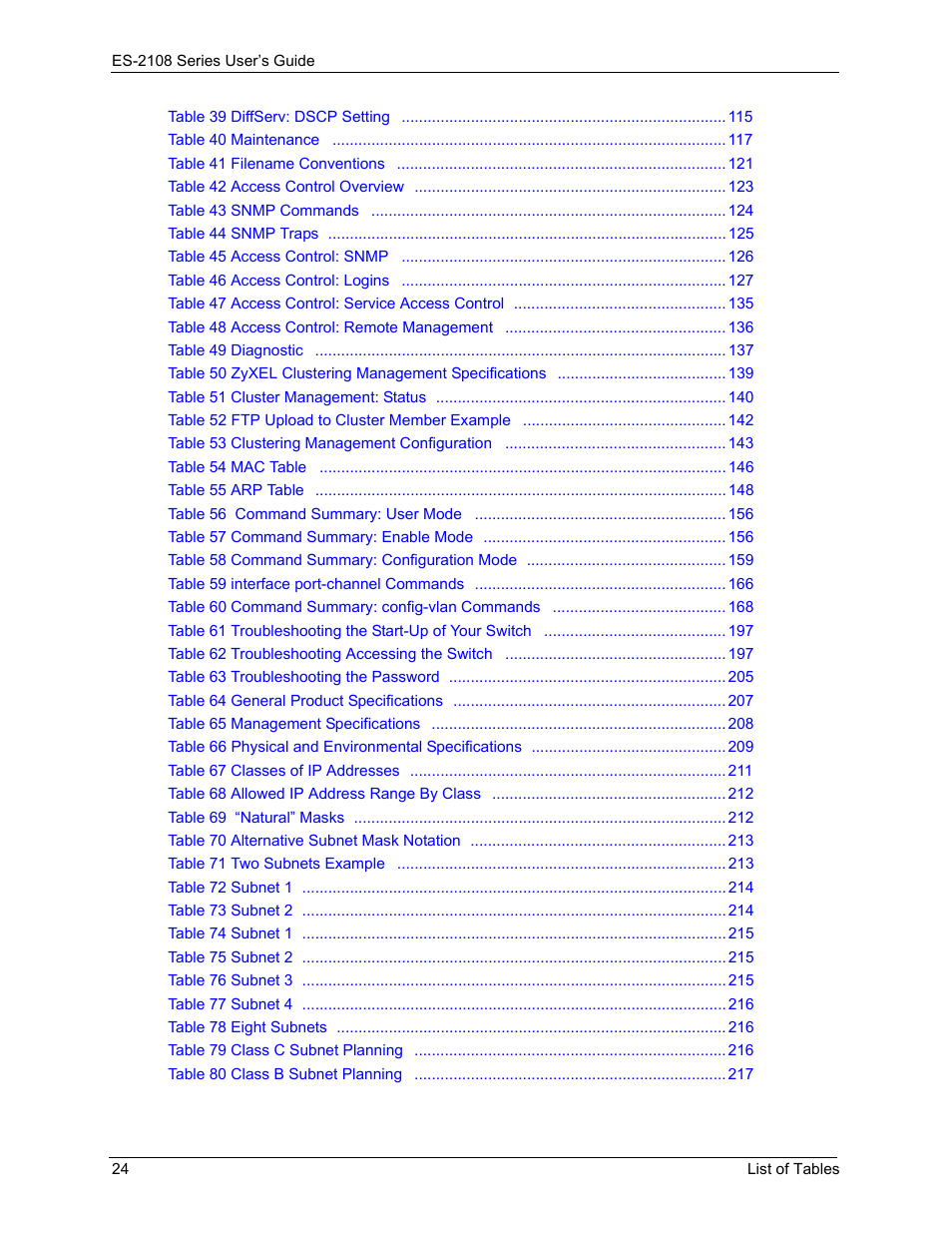 ZyXEL Communications ES-2108 User Manual | Page 24 / 224