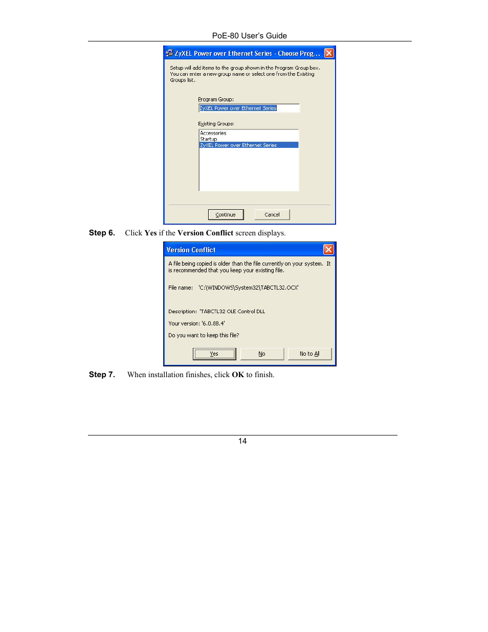 ZyXEL Communications PoE-80 User Manual | Page 14 / 23