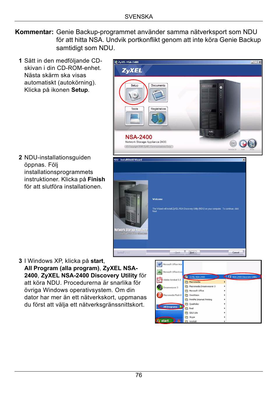 ZyXEL Communications NSA-2400 User Manual | Page 77 / 107