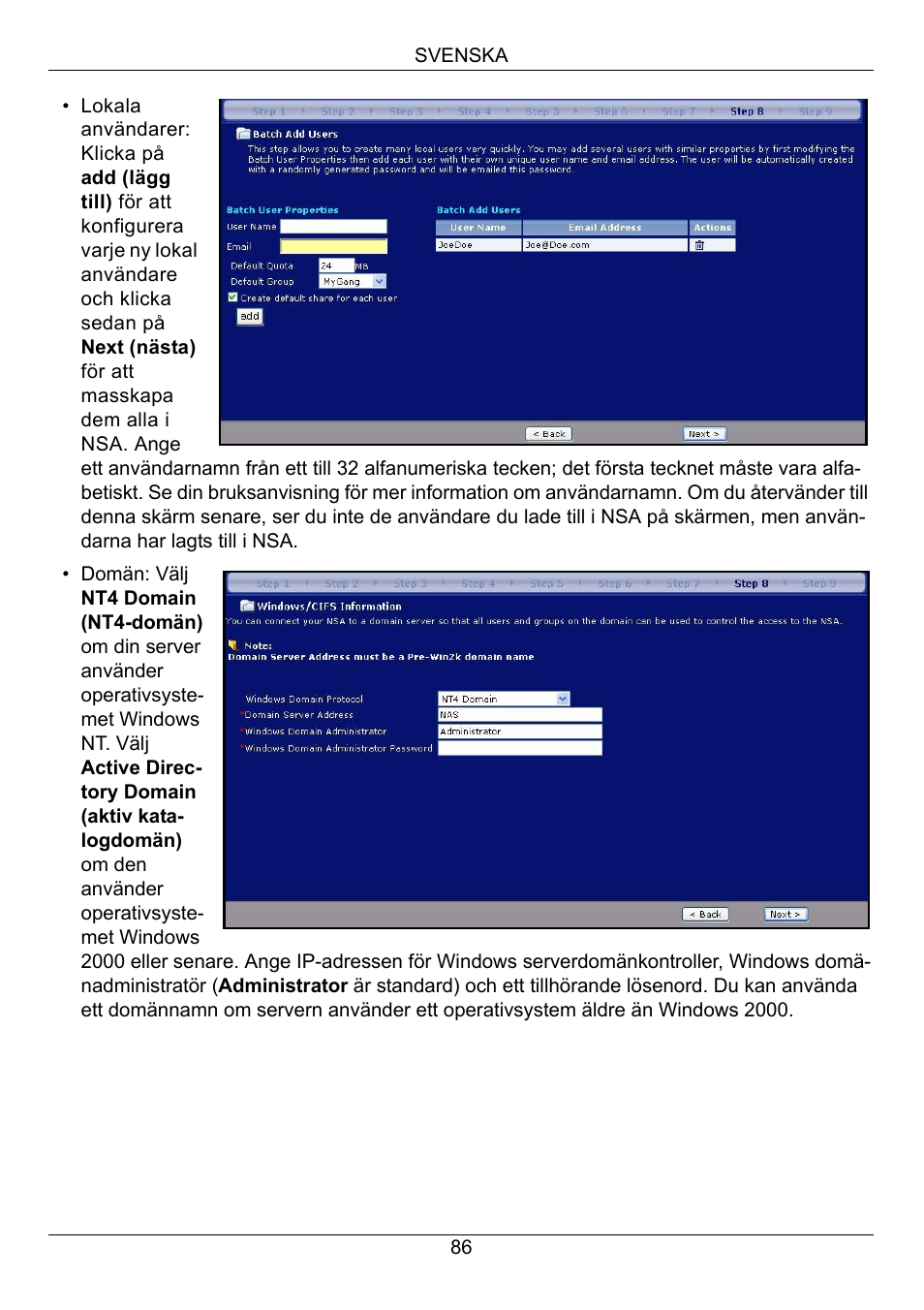 ZyXEL Communications NSA-2400 User Manual | Page 87 / 107