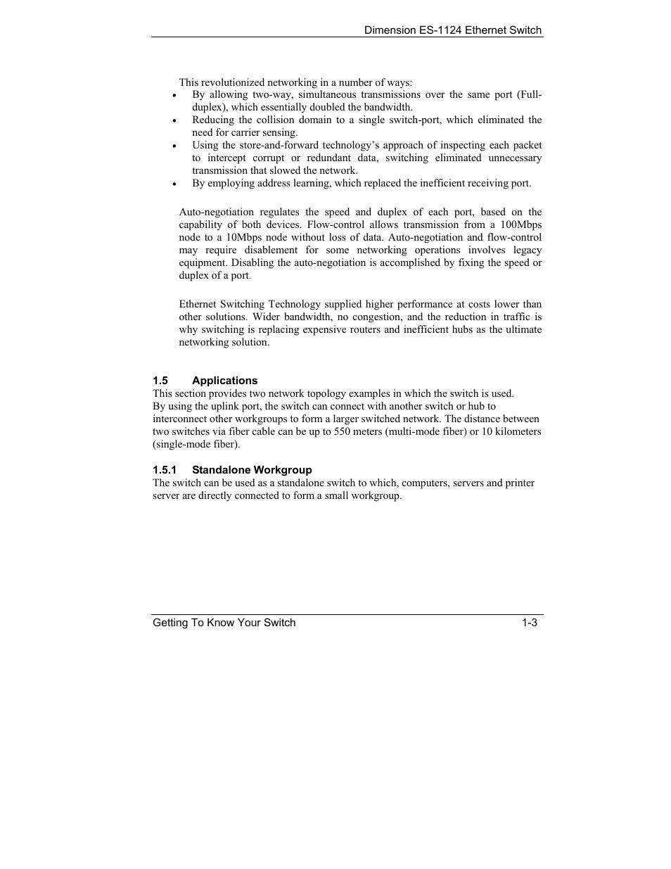 Applications | ZyXEL Communications ES-1124 User Manual | Page 13 / 30