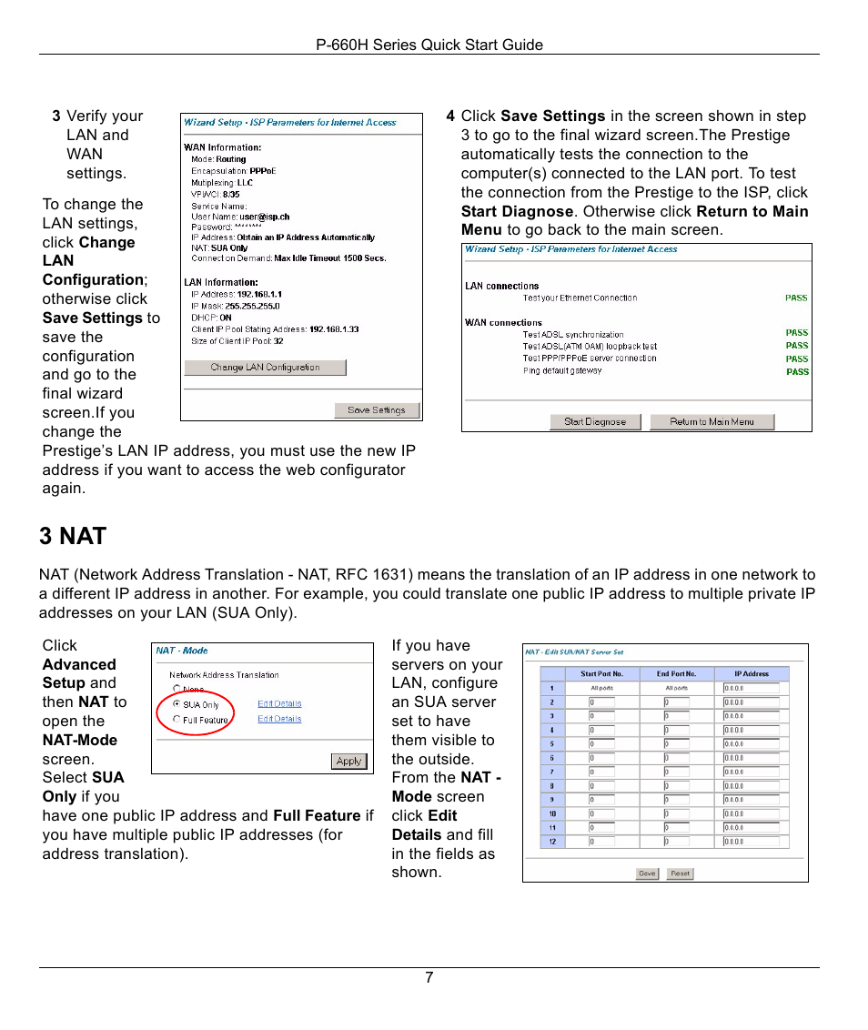 3 nat | ZyXEL Communications P-660H Series User Manual | Page 7 / 9