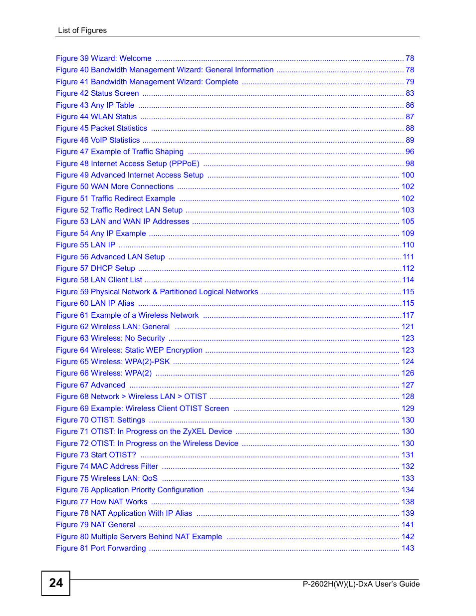 ZyXEL Communications P-2602H User Manual | Page 24 / 465