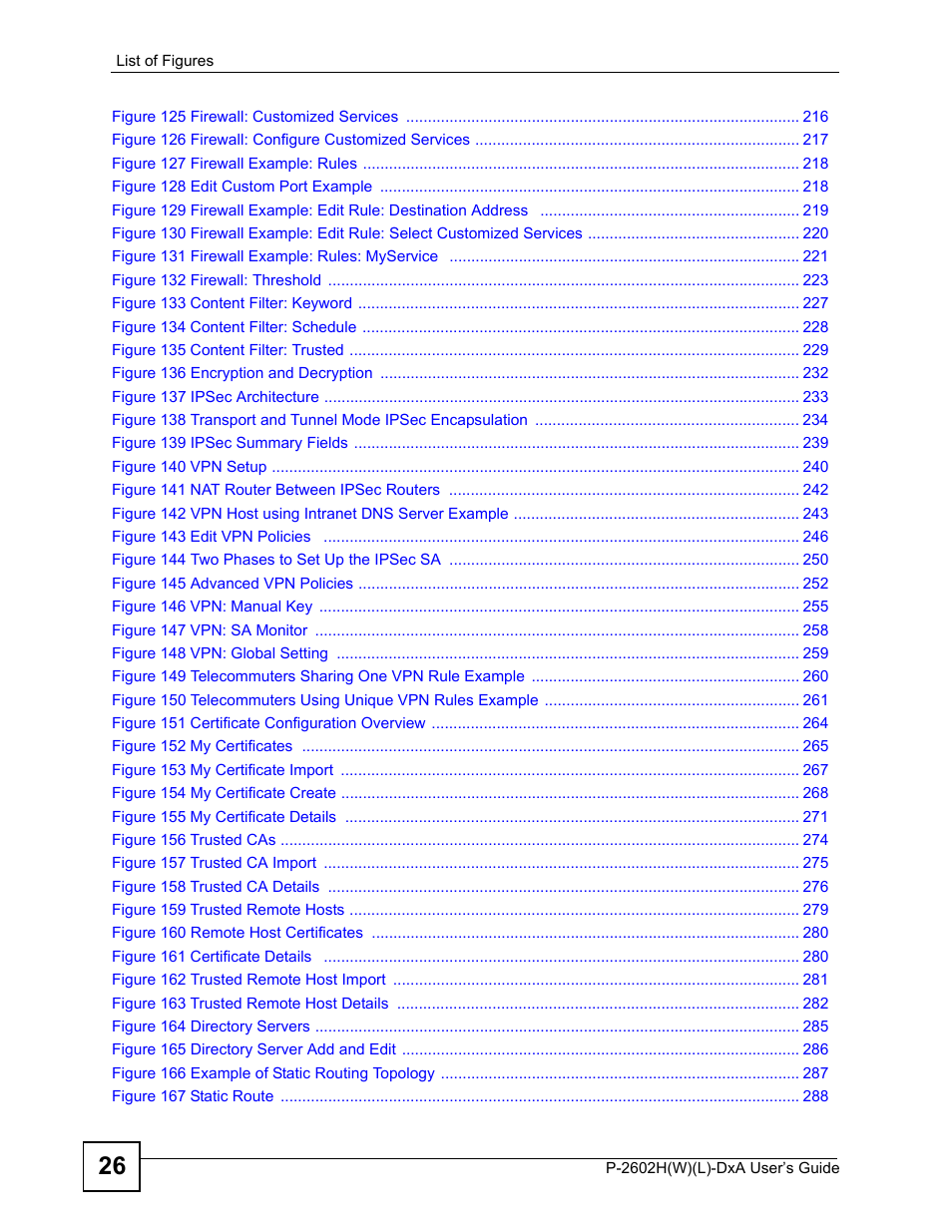 ZyXEL Communications P-2602H User Manual | Page 26 / 465