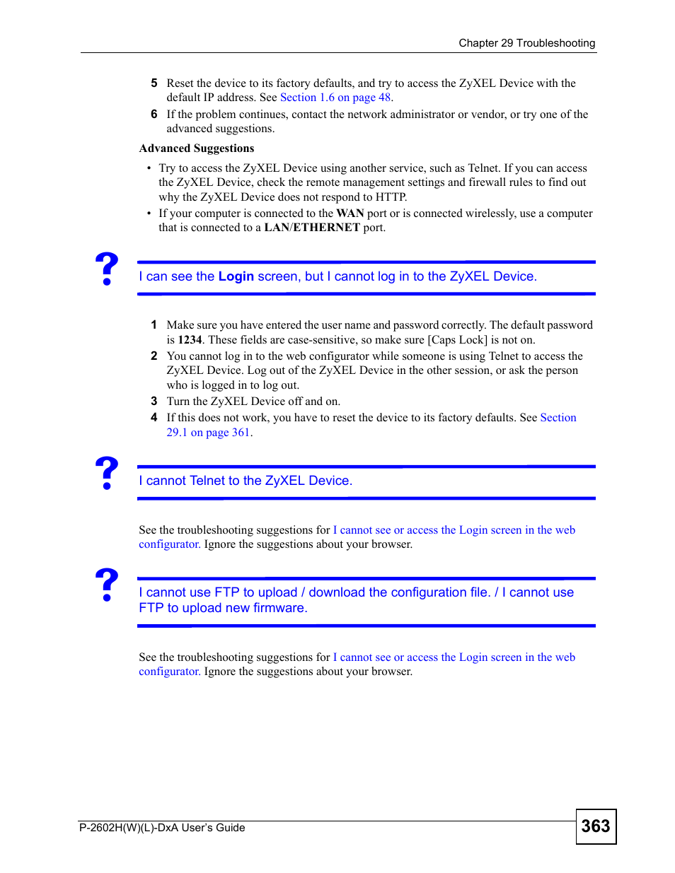 ZyXEL Communications P-2602H User Manual | Page 363 / 465