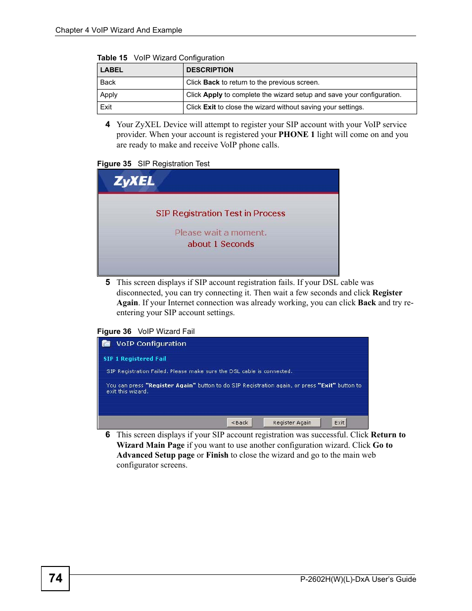 ZyXEL Communications P-2602H User Manual | Page 74 / 465