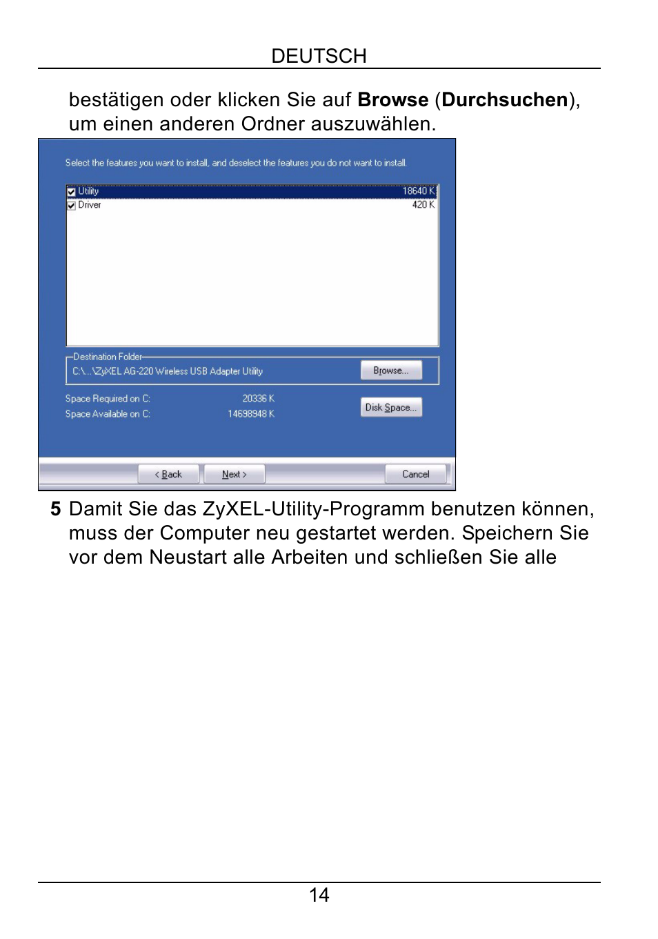 ZyXEL Communications AG-220 User Manual | Page 16 / 82