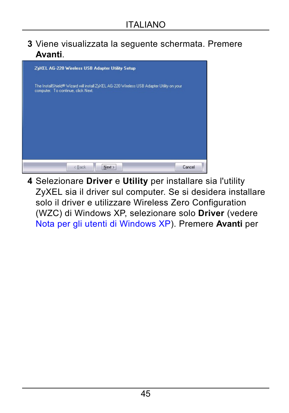 ZyXEL Communications AG-220 User Manual | Page 47 / 82