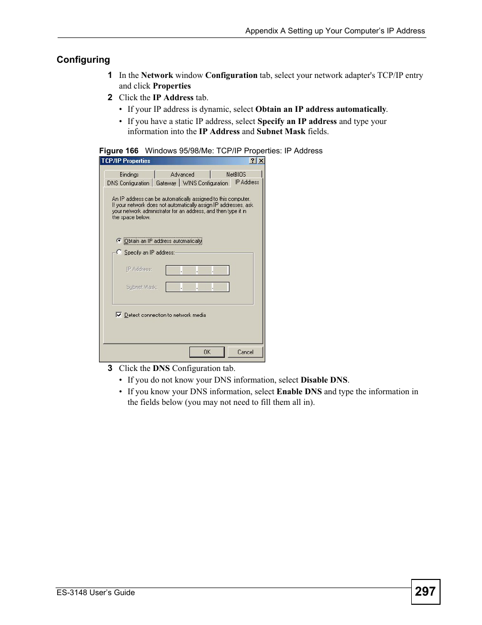 ZyXEL Communications ES-3148 Series User Manual | Page 297 / 362