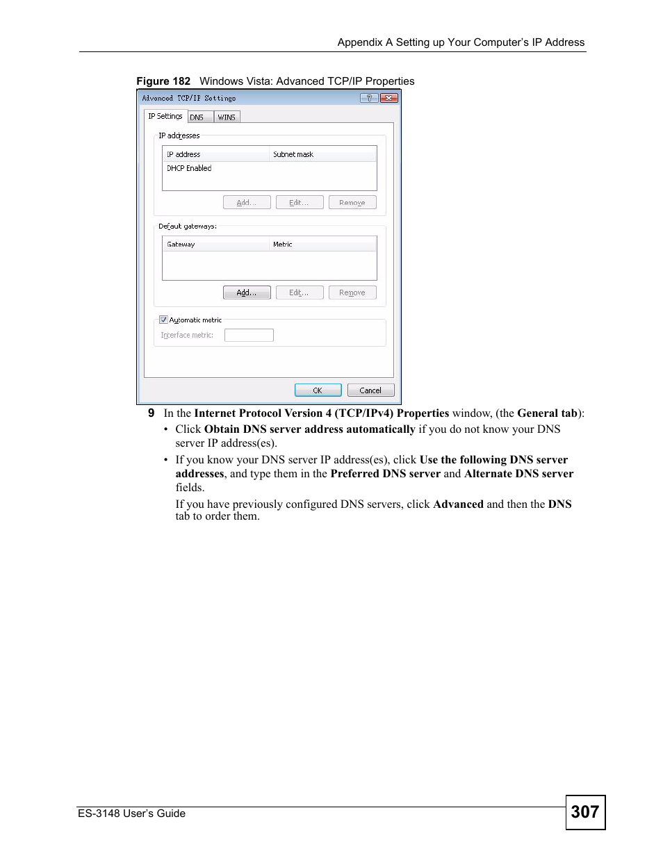 ZyXEL Communications ES-3148 Series User Manual | Page 307 / 362