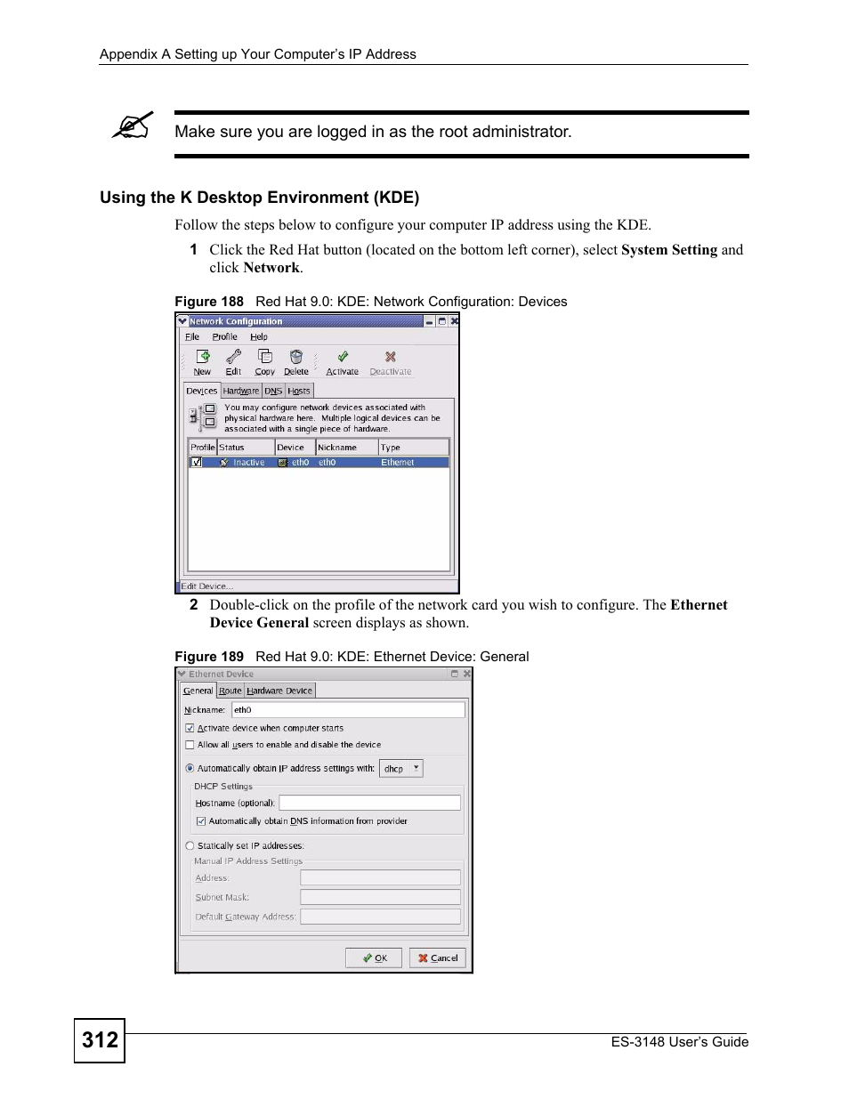 ZyXEL Communications ES-3148 Series User Manual | Page 312 / 362