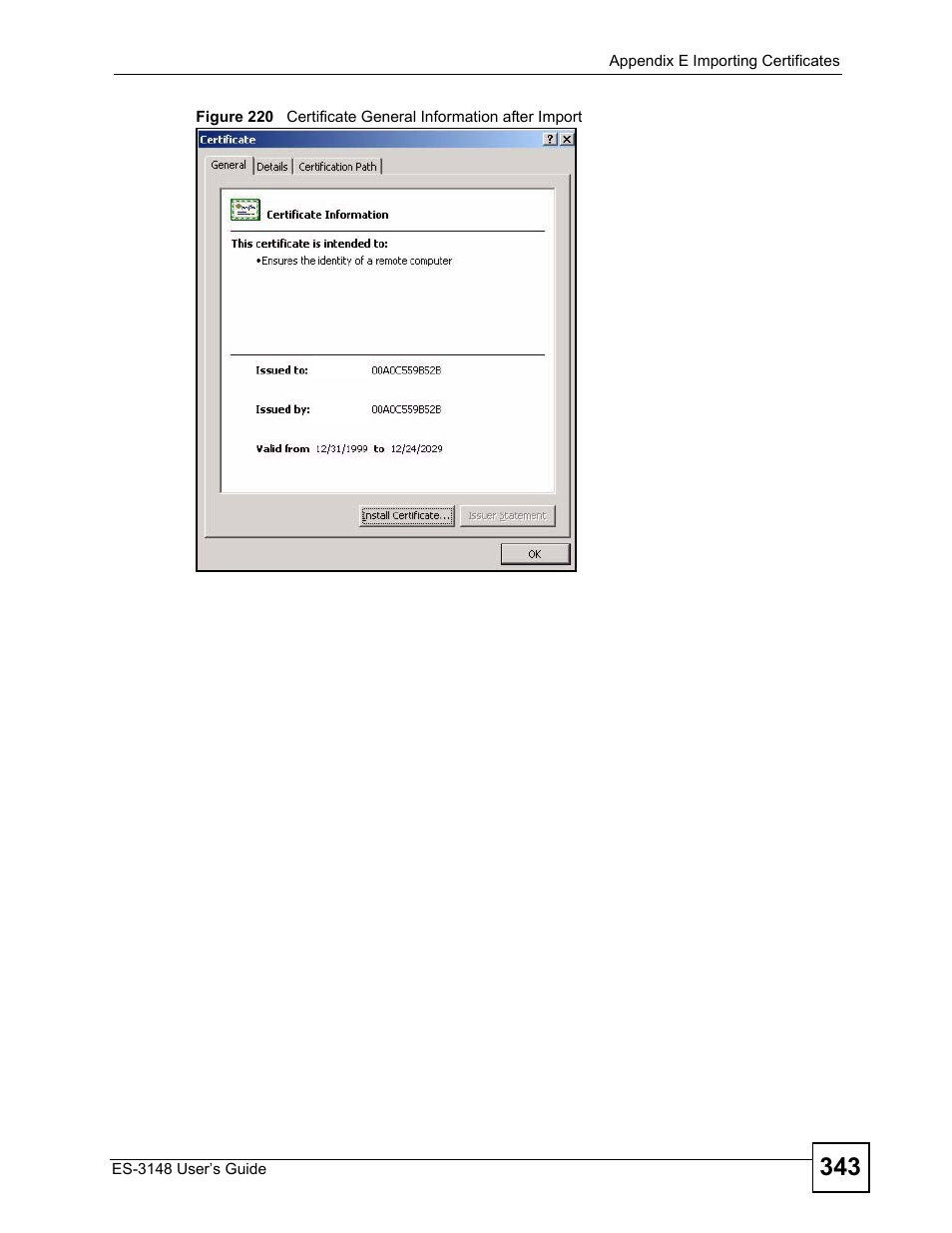 ZyXEL Communications ES-3148 Series User Manual | Page 343 / 362