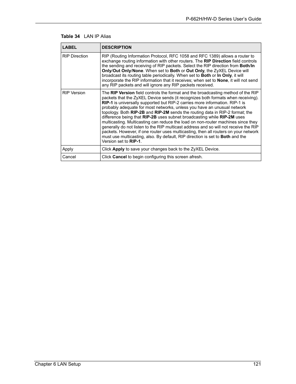 ZyXEL Communications 802.11g ADSL 2+ 4-Port Security Gateway HW-D Series User Manual | Page 121 / 496