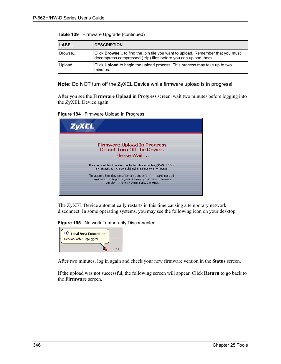 ZyXEL Communications 802.11g ADSL 2+ 4-Port Security Gateway HW-D Series User Manual | Page 346 / 496