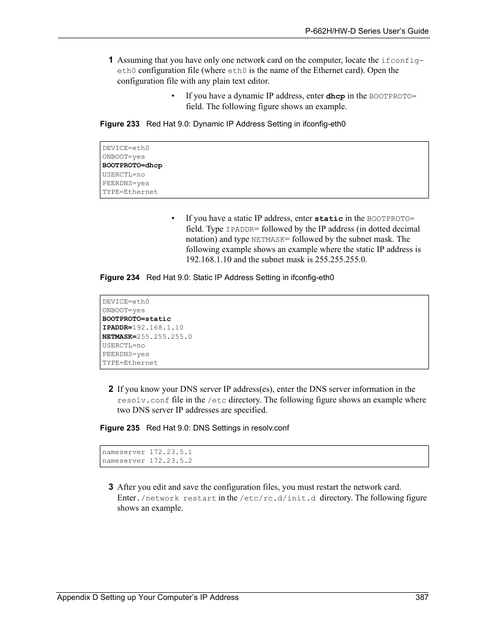 ZyXEL Communications 802.11g ADSL 2+ 4-Port Security Gateway HW-D Series User Manual | Page 387 / 496